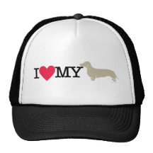 I Love My Dachshund ! Mesh Hats