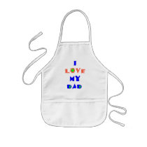 I Love My DAD Apron