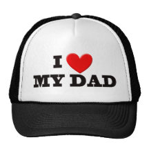 I Love My Dad Mesh Hats