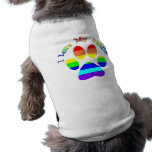I Love My Daddies Rainbow Paw Dog Tees