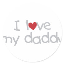 I Love My Daddy stickers