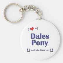 I Love My Dales Pony (Female Pony) Key Chain