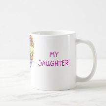 I love my daughter, autism mug