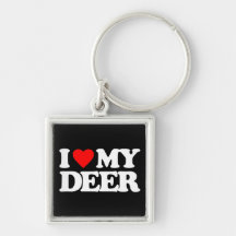 I LOVE MY DEER KEYCHAIN
