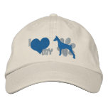 I Love my Doberman Pinscher Embroidered Hats