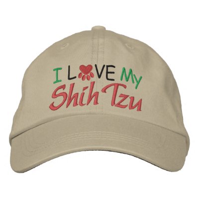 I Love My Dog Baseball Cap