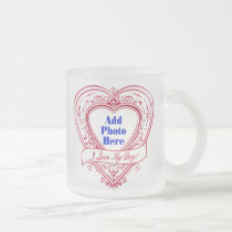 I Love My Dog! Photo Red Hearts mugs