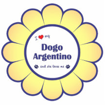 I Love My Dogo Argentino (Female Dog) Cut Out