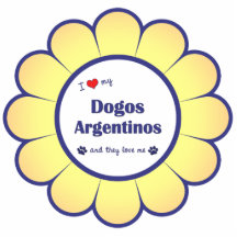 I Love My Dogos Argentinos (Multiple Dogs) Acrylic Cut Outs