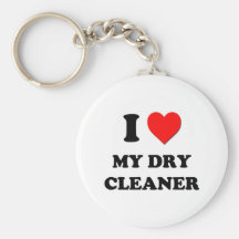 I Love My Dry Cleaner Keychain