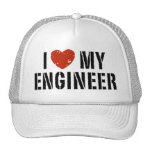 I Love My Engineer Mesh Hats