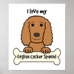 I Love My English Cocker Spaniel Print