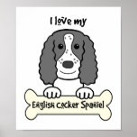 I Love My English Cocker Spaniel Print
