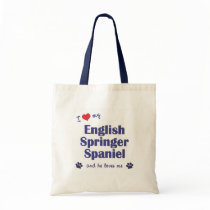 I Love My English Springer Spaniel (Male Dog) Bags