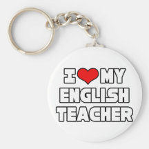 I Love My English Teacher Key Chain
