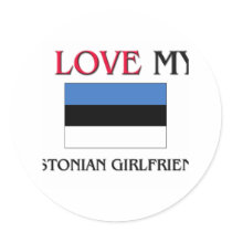 I Love My Estonian Girlfriend Sticker