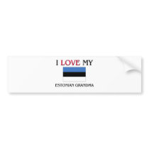I Love My Estonian Grandma Bumper Sticker