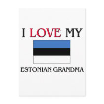 I Love My Estonian Grandma Postcard