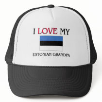 I Love My Estonian Grandpa Mesh Hats