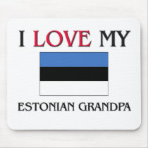 I Love My Estonian Grandpa Mouse Mats