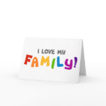 I Love My Family cards