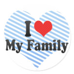 I Love My Family stickers