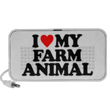 I LOVE MY FARM ANIMAL PORTABLE SPEAKER