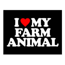 I LOVE MY FARM ANIMAL POSTCARDS