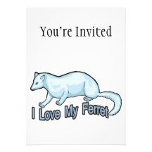 I Love My Ferret Card