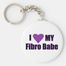 I love my Fibro Babe Keychain