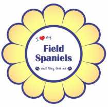 I Love My Field Spaniels (Multiple Dogs) Cut Out