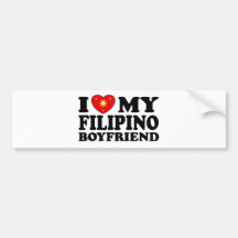 I Love My Filipino Boyfriend Bumper Sticker