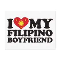 I Love My Filipino Boyfriend Post Card