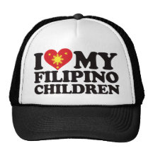 I Love My Filipino Children Hat