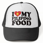 I Love My Filipino Food hats
