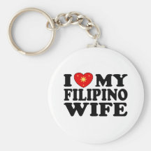 I Love My Filipino Wife Keychain