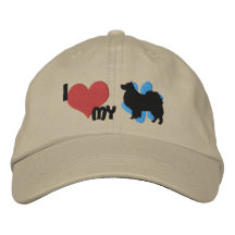 I Love my Finnish Lapphund Embroidered Hat