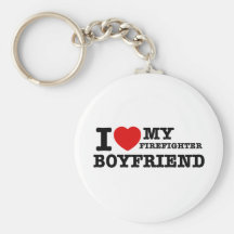 I love my firefighter boyfriend key chain