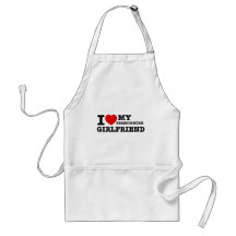I love my Firefighter girlfriend Apron
