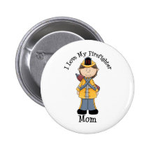 I Love My Firefighter Mom Pin