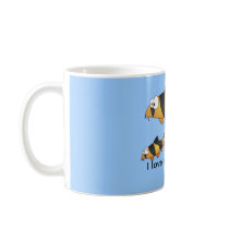 I love my fish tank funny clown loach MUG