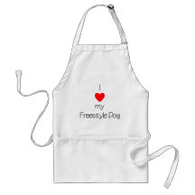 I Love My Freestyle Dog Apron