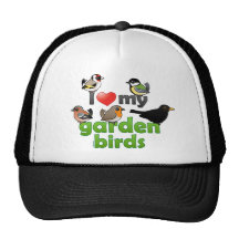 I Love My Garden Birds Mesh Hats