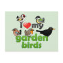 I Love My Garden Birds Post Card