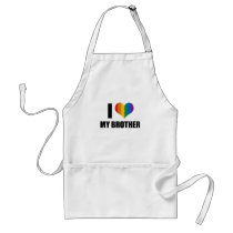 I Love my gay brother Aprons