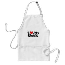 I Love My Geek Aprons