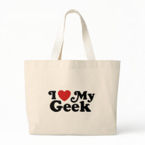 I Love My Geek Canvas Bag