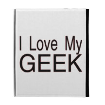 I Love My Geek iPad Folio Cases