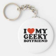 I Love My Geeky Boyfriend Key Chains