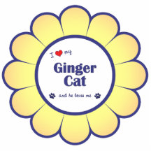 I Love My Ginger Cat (Male Cat) Cut Out
